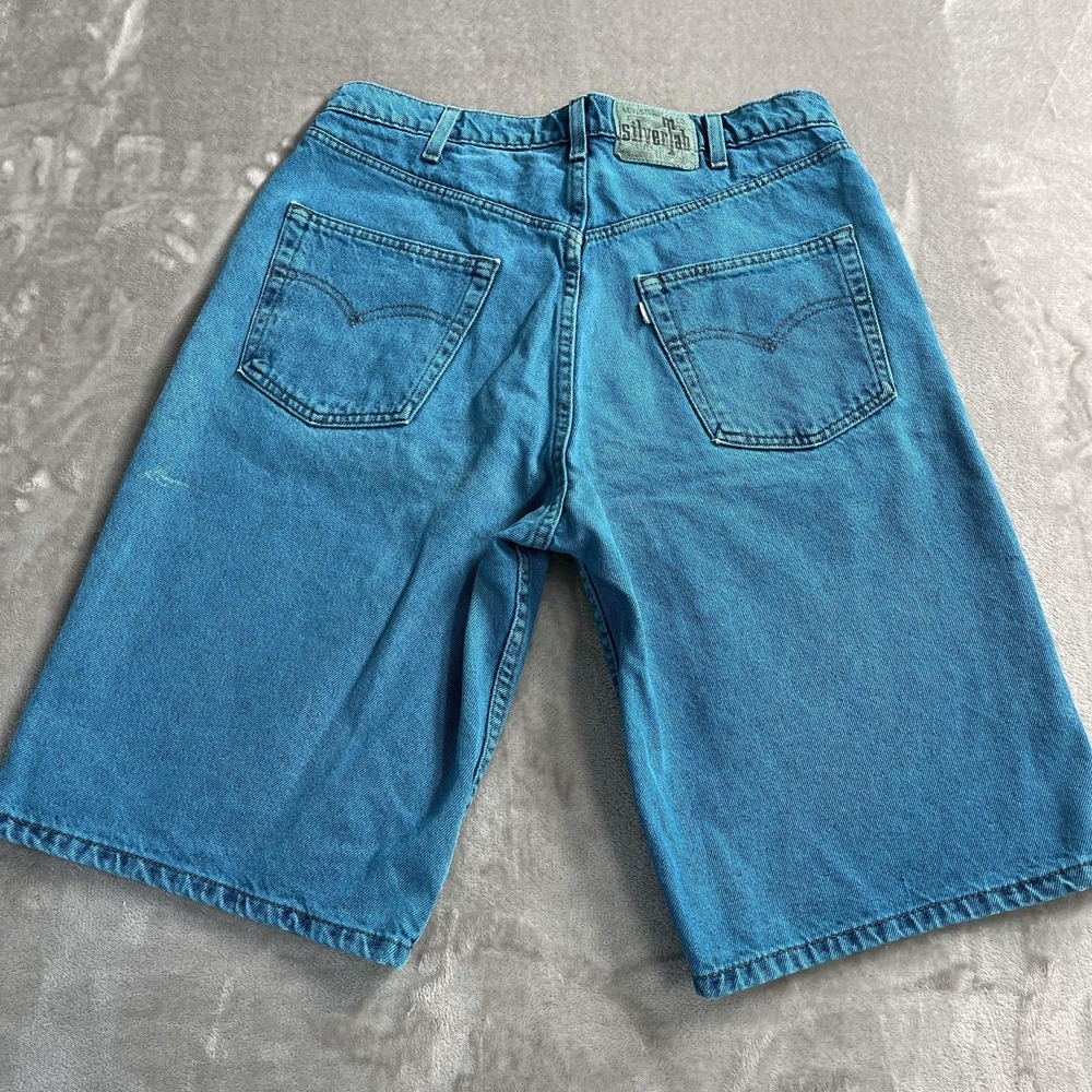 Levis SilverTab‎ Shorts Mens 32 Blue Denim Baggy Bermuda 90s Skate Y2K Jorts